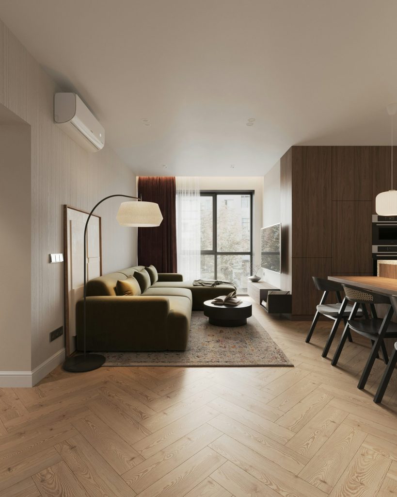 con viviendas de 1, 2 y 3 dormitorios (algunas adaptadas a movilidad reducida), garaje, zonas comunes y servicios